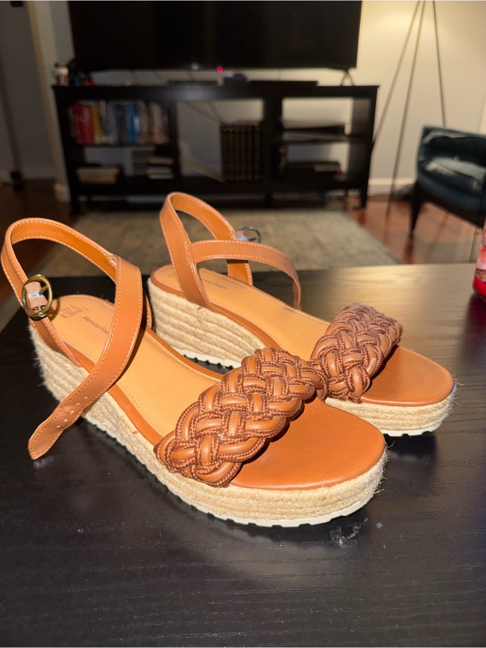 Strap wedge sandals